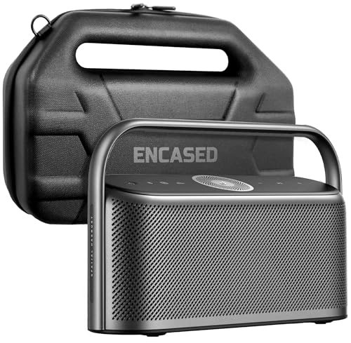 ENCASED Travel Case for Soundcore Motion X600 Bluetooth Speaker - Protective EVA Hard Shell with Carrying Handle (Black)