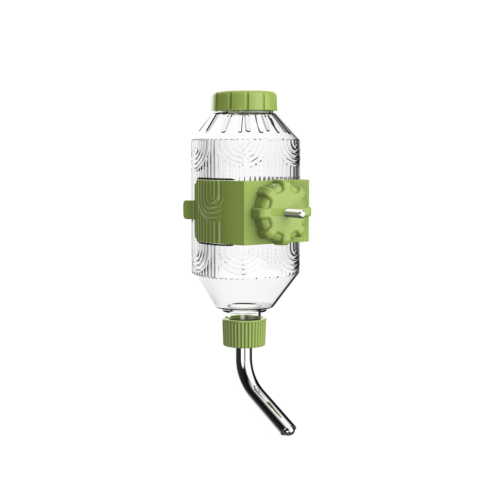 Bebedero para Mascotas para Jaula, dispensador de Agua Colgante para Perros, Cachorros, Gatos y Conejos (Verde, 500ml (Conejos Grandes, Gatos, Perros))