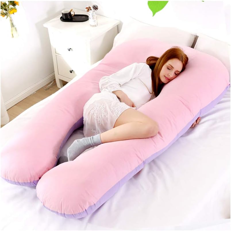 Argonv Full Body Pregnancy Pillow, Maternity Pillow Back Support U Shaped, Body Nursing Pillow Support Back/Neck/Head (B1)