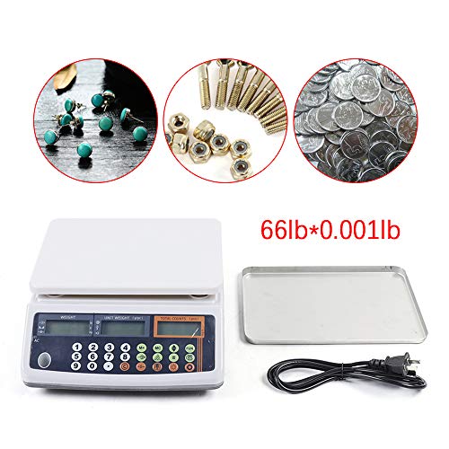 Báscula digital de conteo 66 lb 110V para uso industrial miniatura 4