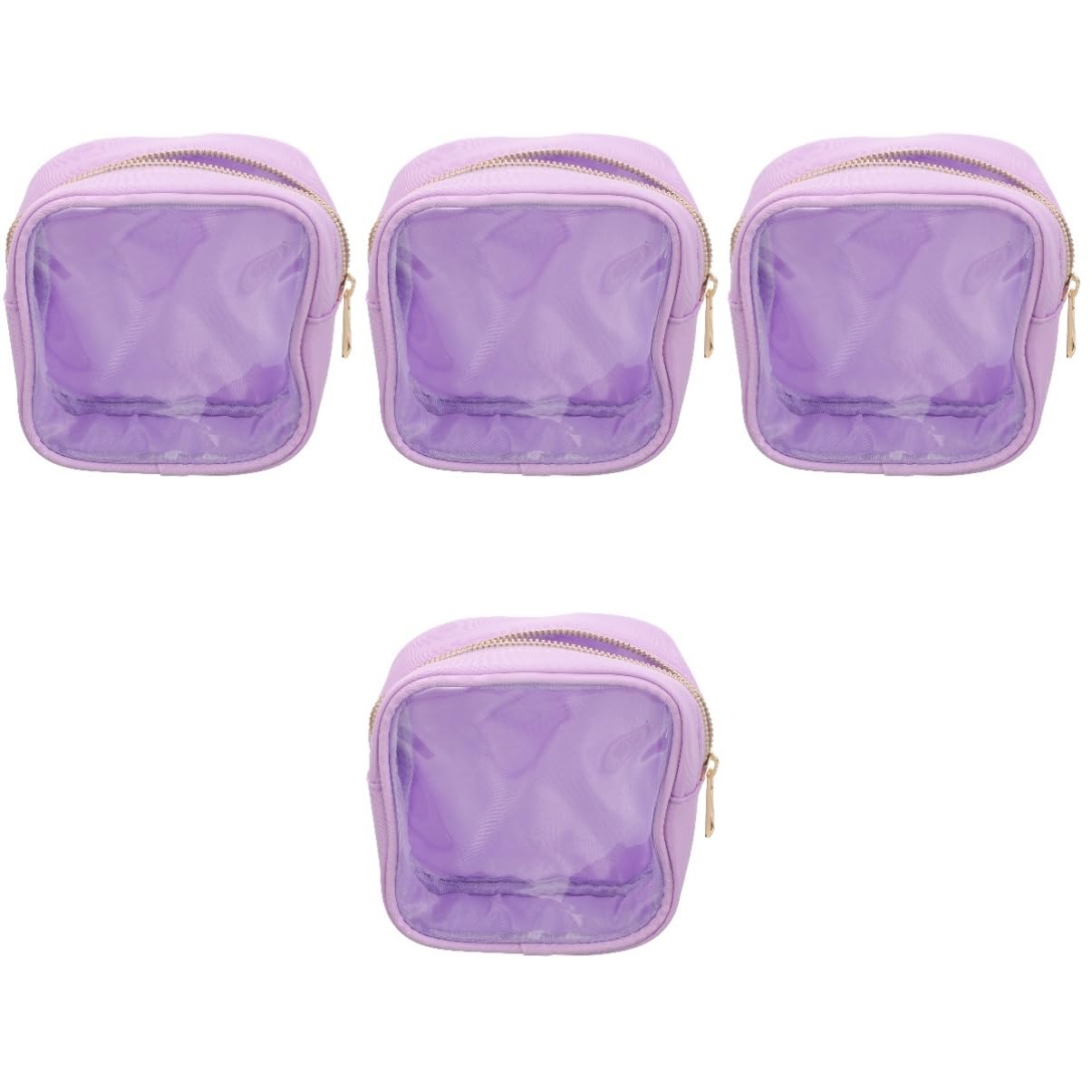 LIFKOME cosmétique couleur bonbon pochette organisateur de voyage pochette transparente voyage trousses de maquillage transparentes trousse cosmétique de voyage PVC Violet