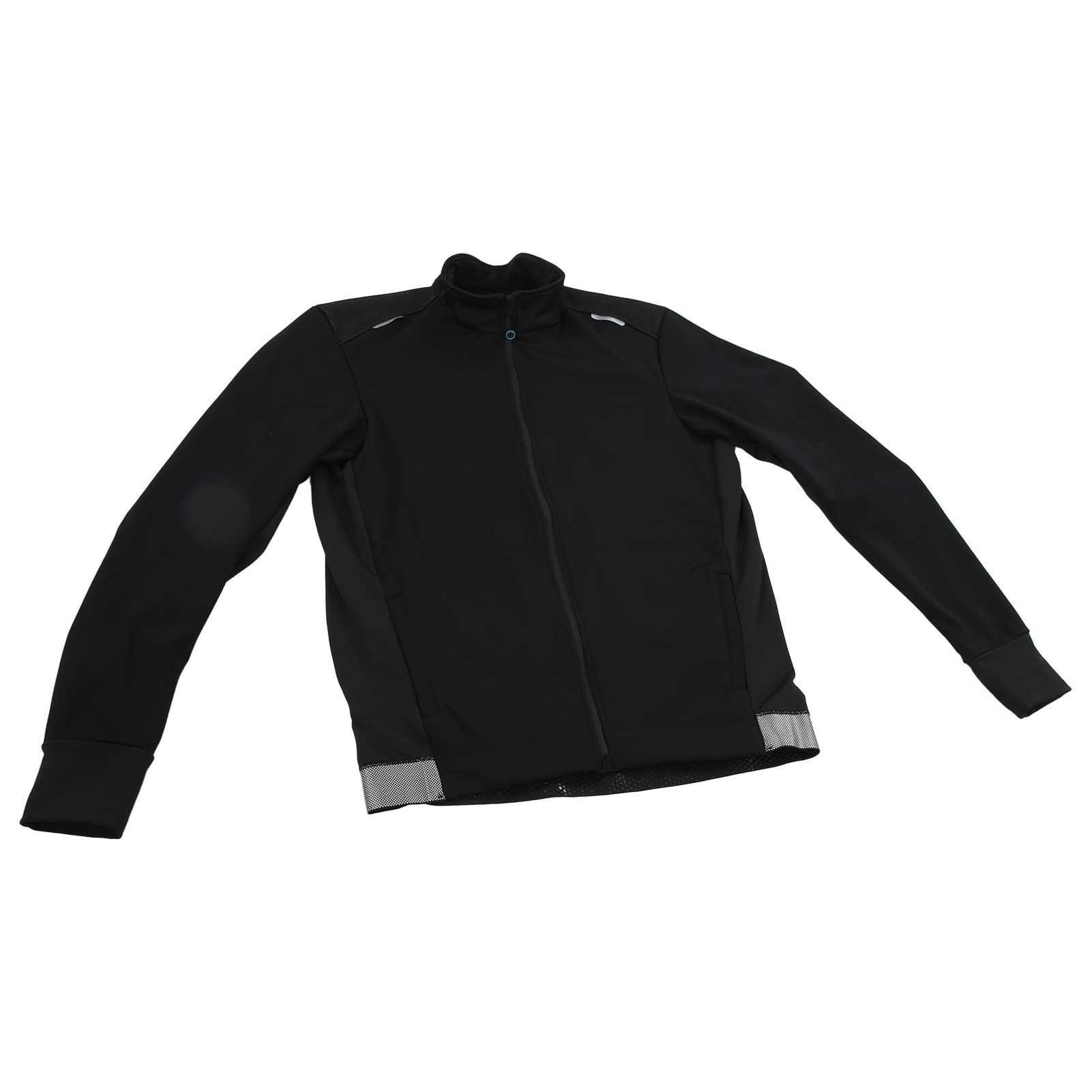 Chaqueta de Ciclismo Impermeable Reflectante a Prueba de Viento Cómoda Manga Larga para Deportes Al Aire Negro 1 X Ropa de Ciclismo
