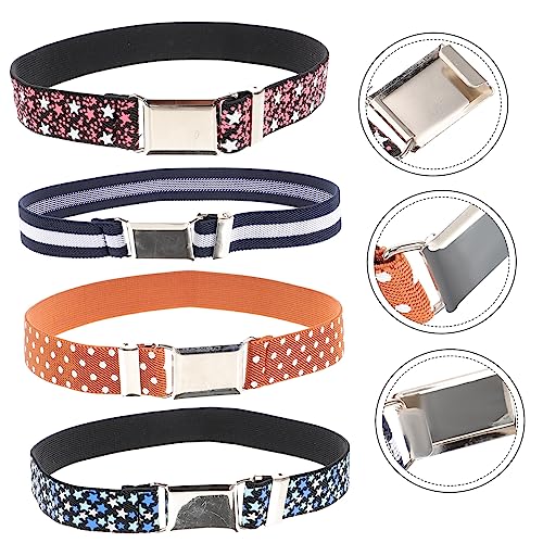4 pcs Elastic Waist Belts Stretchy Jeans Belts for Boys and Stylish Waistband Accessories for Casual Pants Skirts Dresses Comfortable and Easy to Wear3