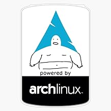 Powered by Arch Linux Sticker Vinyl Bumper Sticker Decal Waterproof 5"