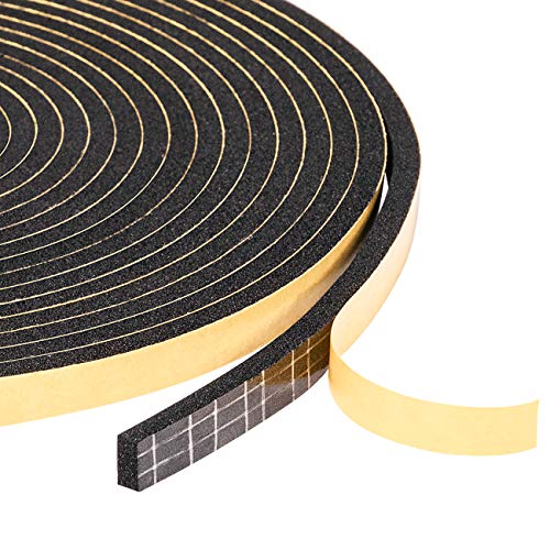 Foam Seal Tape 3 Rolls 1/4" W X 1/8" T, High Density Adhesive