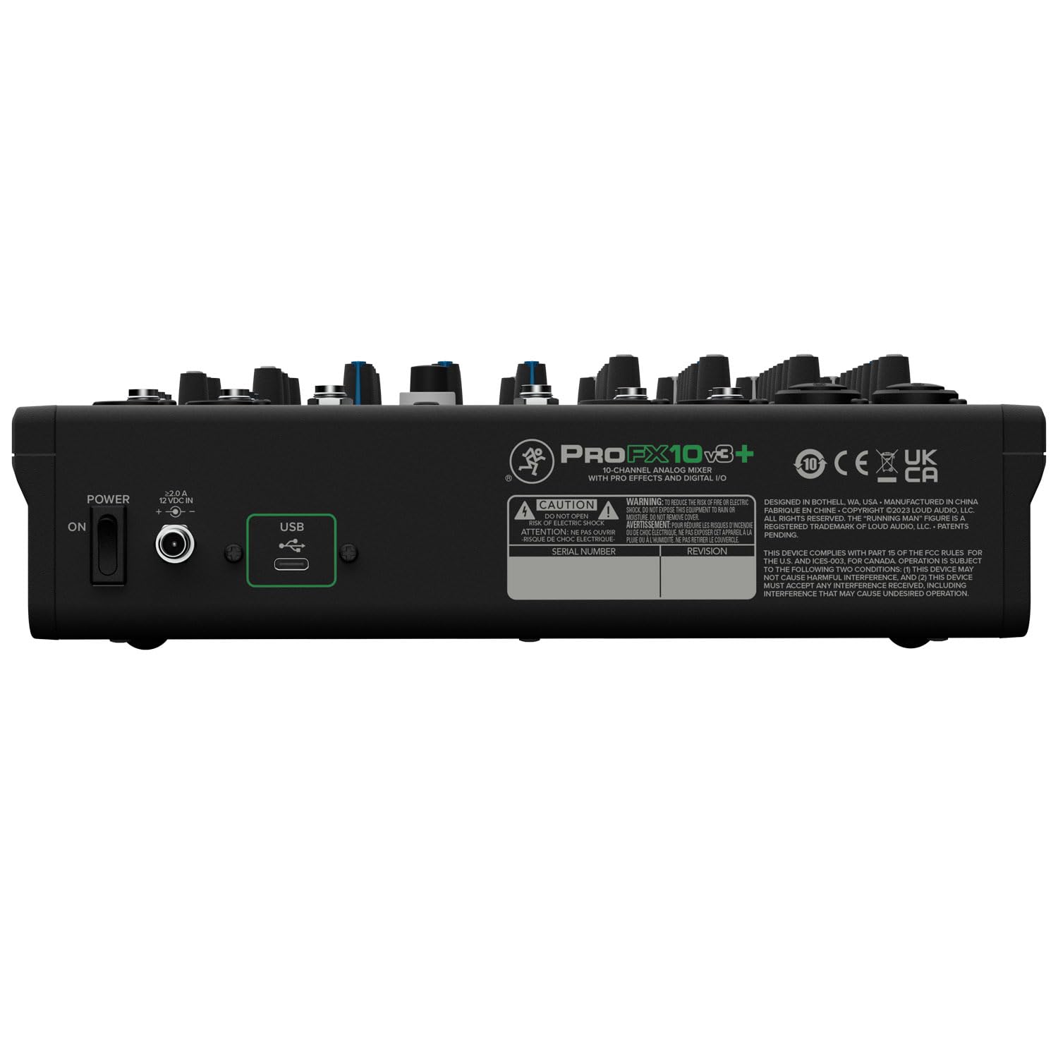 Mackie ProFX10v3+ 10-kanaliger Analogmixer Bluetooth Mischpult Interface + 2x keepdrum XLR-Kabel