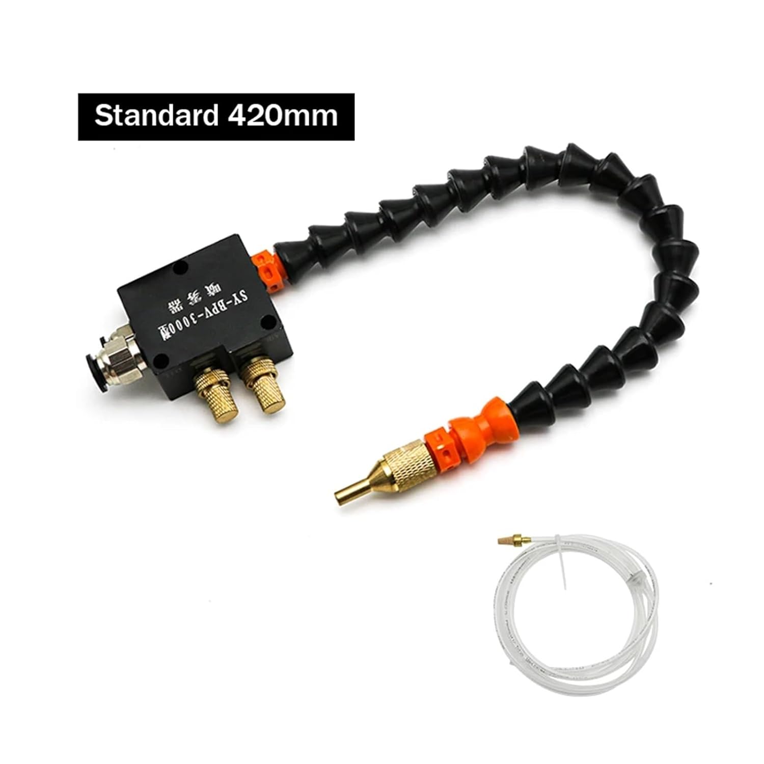 CNC Cooling Sprayer CNC Coolant Mist Cooling System Lathe Milling Drill Tool Lubrication Spray Unit Engraving Machine for 8mm Pipe(Standard 420mm)