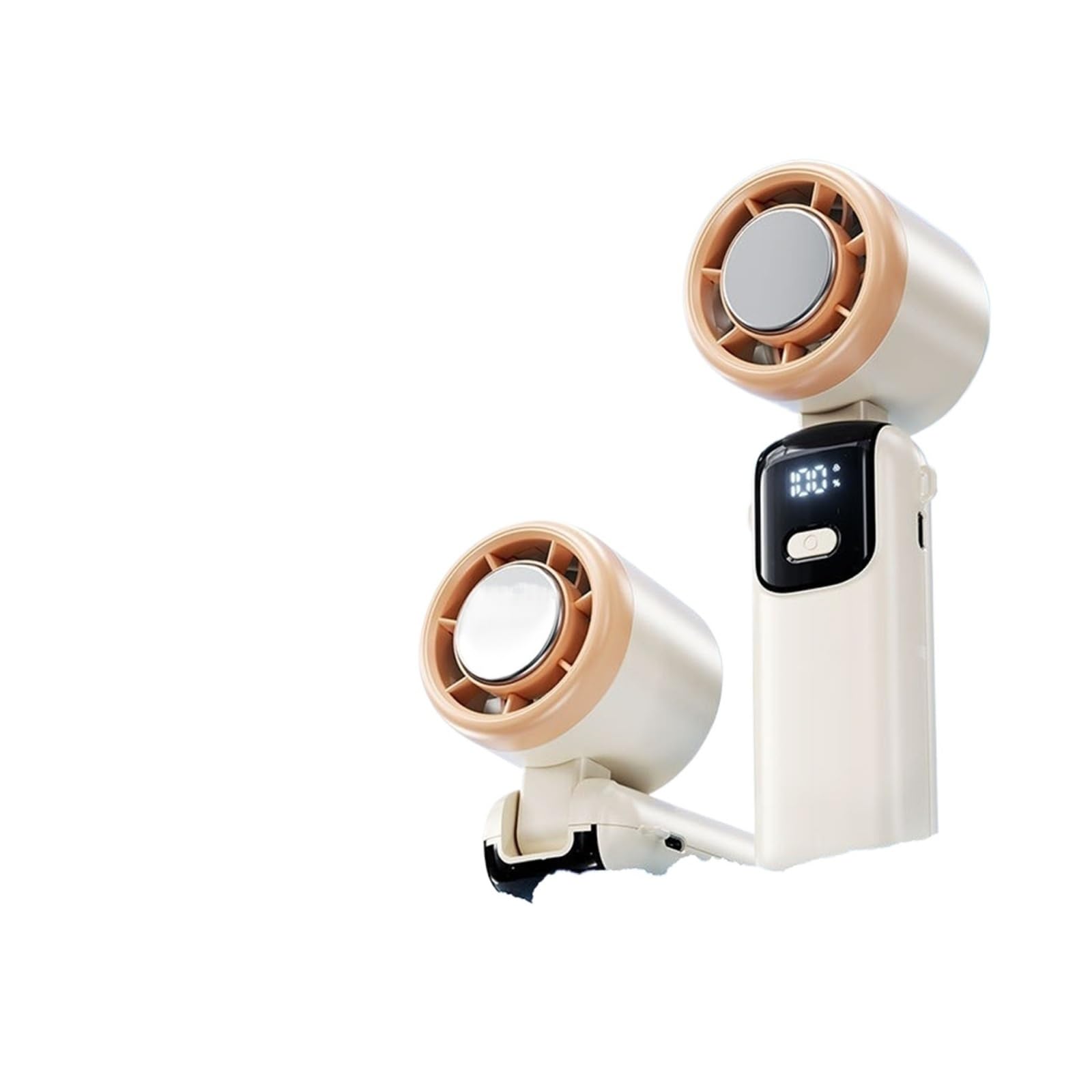 Ventilador de cuello plegable con refrigeración por hielo y batería potente de 4000 mAh