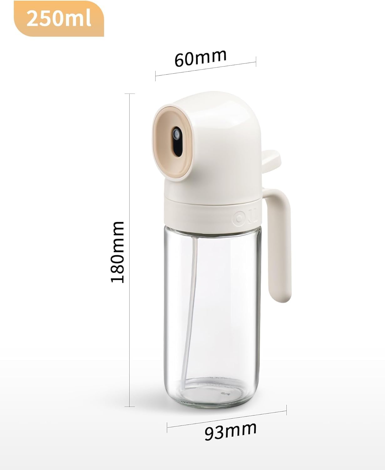 DASOSMI CREATION Oil Sprayer for Cooking, 250ml Glass Olive Oil Sprayer, Continuous Spray with Portion Control, Oil Dispenser Bottle for Kitchen, Air Fryer, Frying, Salad, BBQ(Cooking Sprayer) 3