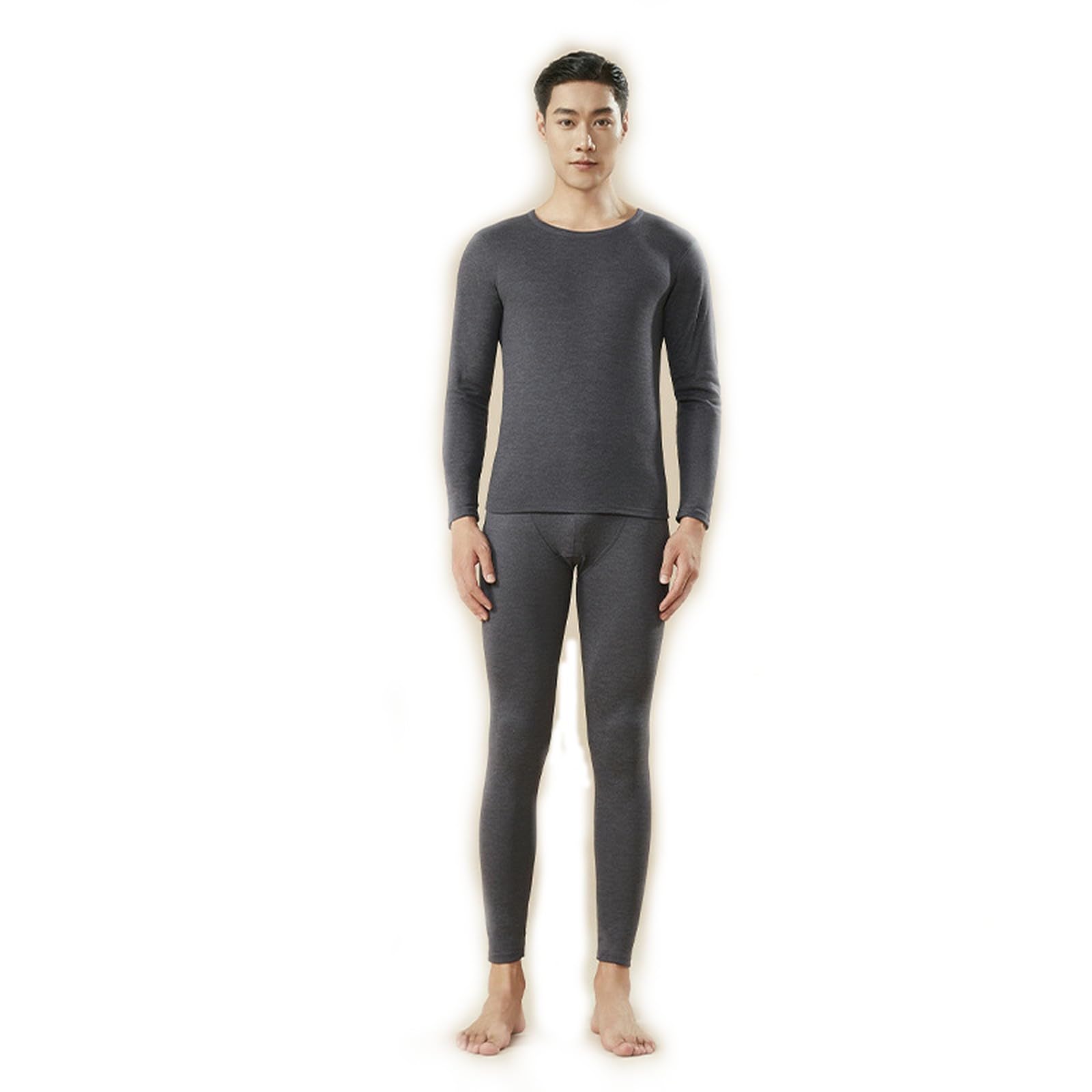 Intimo Termico Set di Pantaloni Lunghi per Cappotto Autunnale in Seta E Cashmere Autunno Inverno-Nero Classico Maschile-2xl da Uomo (consigliato 125-140 Sterline)