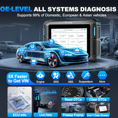 Image of VDIAGTOOL VD70 Lite AI-Assisted OBD2 Scanner, Bidirectional Diagnostic Scan Tool for Vehicles, Car Scanner for Full Systems, Code Reader for Cars and Trucks, 32+ Resets, FCA /CANFD /DoIP, Free Updates