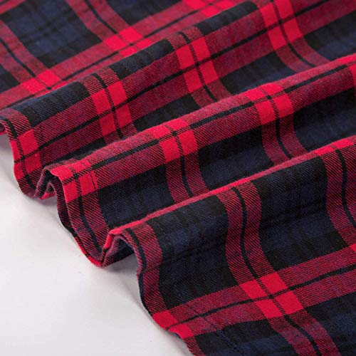 Midi Skirts for Women,Womens Summer Fashionable Casual Loose Fit Plaid Skirts Vintage Plaid High Waist Skirt with Pocket2