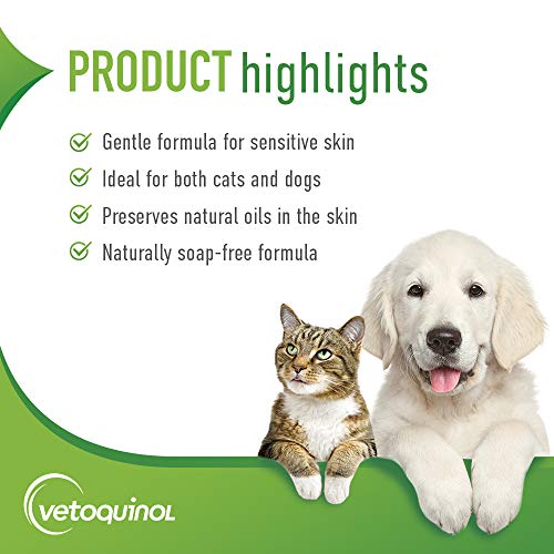 Vetoquinol Aloe & Oatmeal Shampoo — Gentle, Moisturizing Formula With Coconut Scent For Dogs & Cats, 16Oz #TOP2