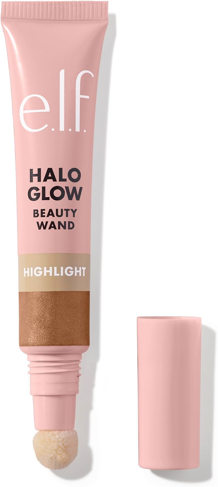 Halo Glow Highlight Beauty Wand, Liquid Highlighter Wand For Luminous, Glowing Skin, Buildable Formula, Vegan & Cruelty-free, Liquid Gold