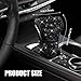 HQRNYP Bling Auto Gear Shift Knob Cover, Car Shifter Cover, Sparkly Crystal Rhinestones Gear Shift Knob Cover for Women Girls, PU Leather Shift Gear Cover with Bling Accessories Fit Cars (Black)