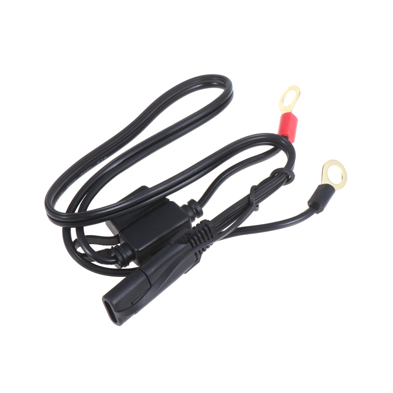 FAVOMOTO 12v Motorcycle Battery Charging Cable Power Cable for Outdoor Use Charging Tool for Motorcycles Atvs and More Black