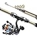 Imagen de icyant Juego Combinado de Carrete y caña de Pescar telescópica para Surf casting