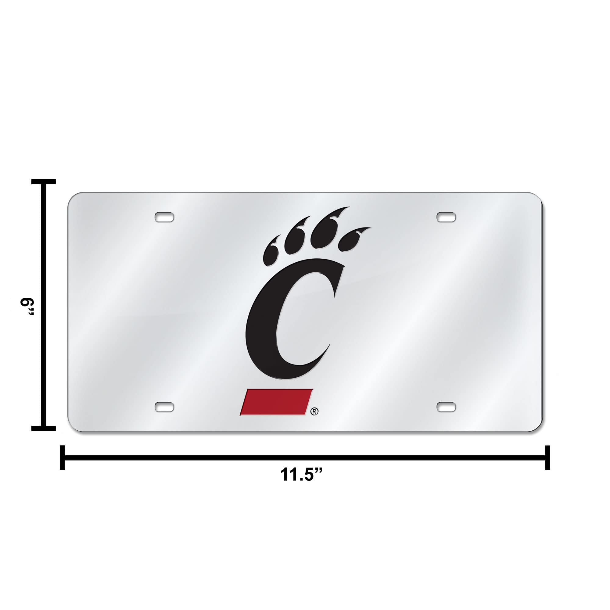 Rico Industries Inlaid Metal License Plate NCAA Rico Arkansas Pine Bluff Silver Laser-Tag