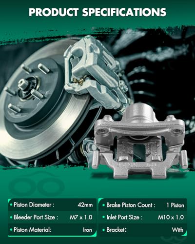 Image of SCITOO 1PC 19B6036 Rear Driver Side Disc Brake Caliper With Bracket