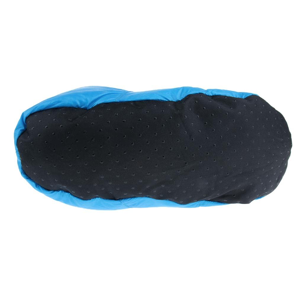 CALANDIS™ White Goose Down Slippers Winter Warm Tent Foot Booties Blue L | Socks | Men's | Clothing | & Hiking | Outdoor Sports-image-10