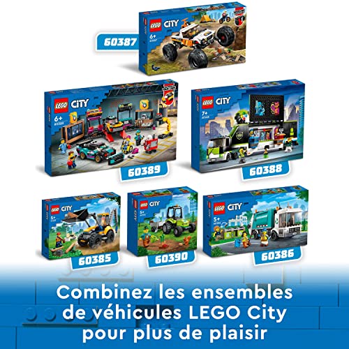 LEGO 60388 City Le Camion de Tournois de Jeux Vidéo, Jouet de Véhicules Esports, avec Minifigurines pour Gameur, Cadeau pour Garçons et Filles Dès 7 Ans