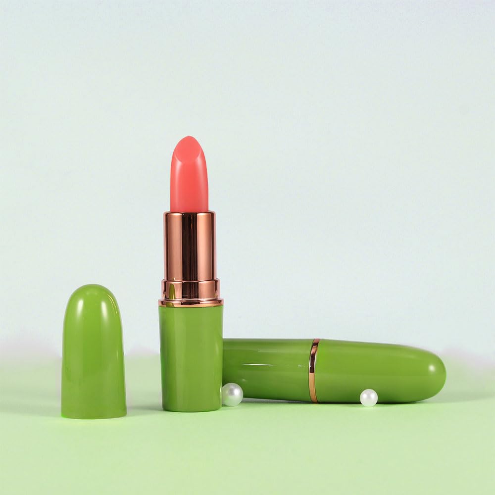 BINGBRUSH Aloe vera Color Changing Lipstick,Moisturizer Long Lasting Lip Care Magic Lip Gloss,Mood Makeup Lipstick Set,24 hours original(3Pcs Aloe+Strawberry+Cherry, 3 Count (Pack of 1)): 2 Count (Pack of 1) 2pcs Strawberry