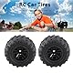 VBESTLIFE 2 Stück RC-Auto-Reifen, 85 Mm RC-Auto-Reifen, 47 Mm Breite, 12 Mm Sechskant-Adapter, Gummi-Auto-Ersatzreifen für SCY 16101 16102 1/16 RC-Auto