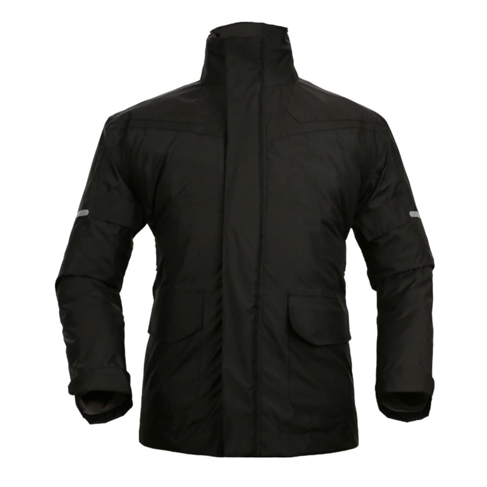 KFGISD, Lightweight Breathable Rain Jacket for Men's, Windproof Hooded Rainwear Portable Raincoat,Raincoats(A,XXL)