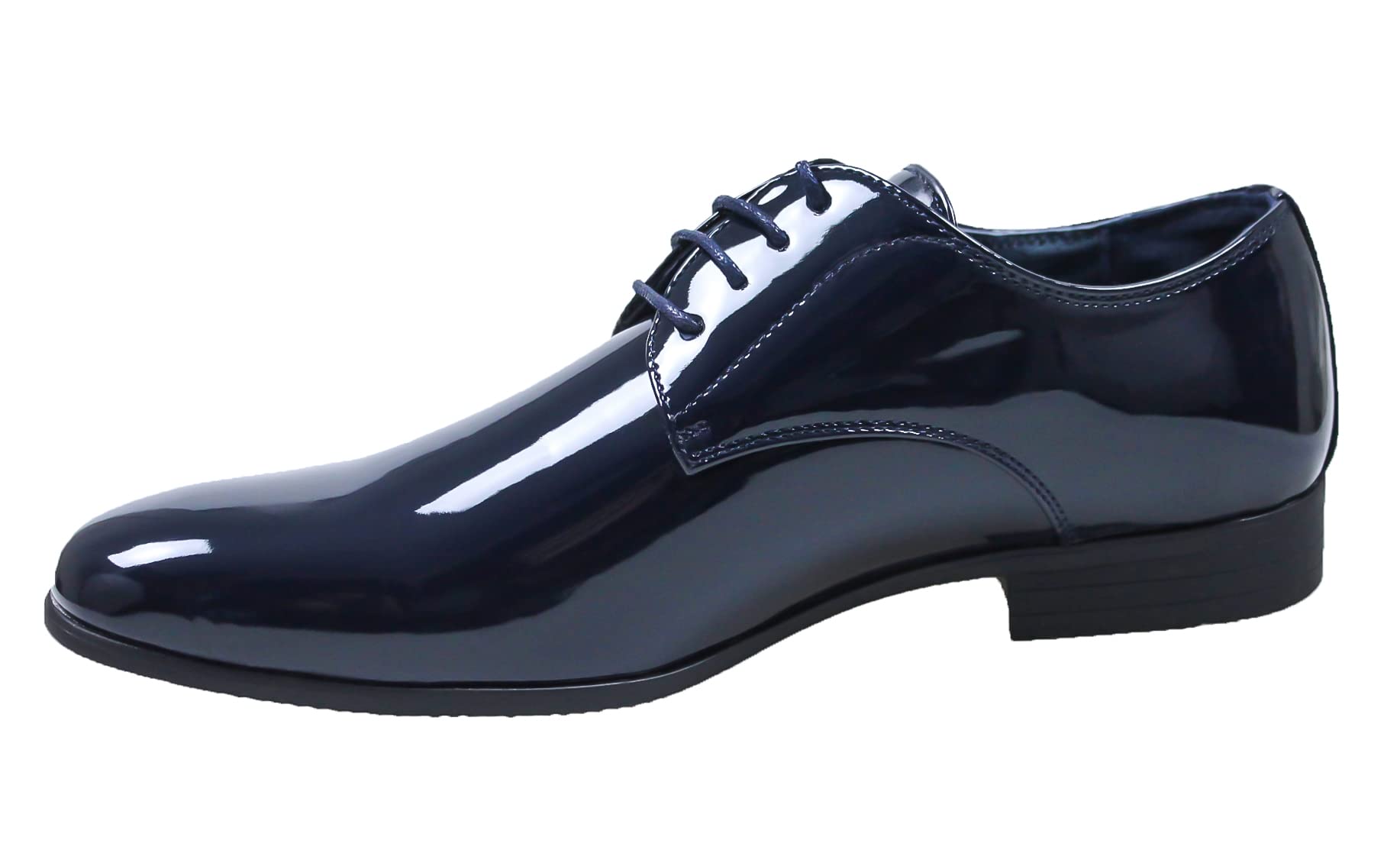 Zapatos de hombre Class Azul Oscuro Pintura Línea Clásica Elegantes Ceremonia