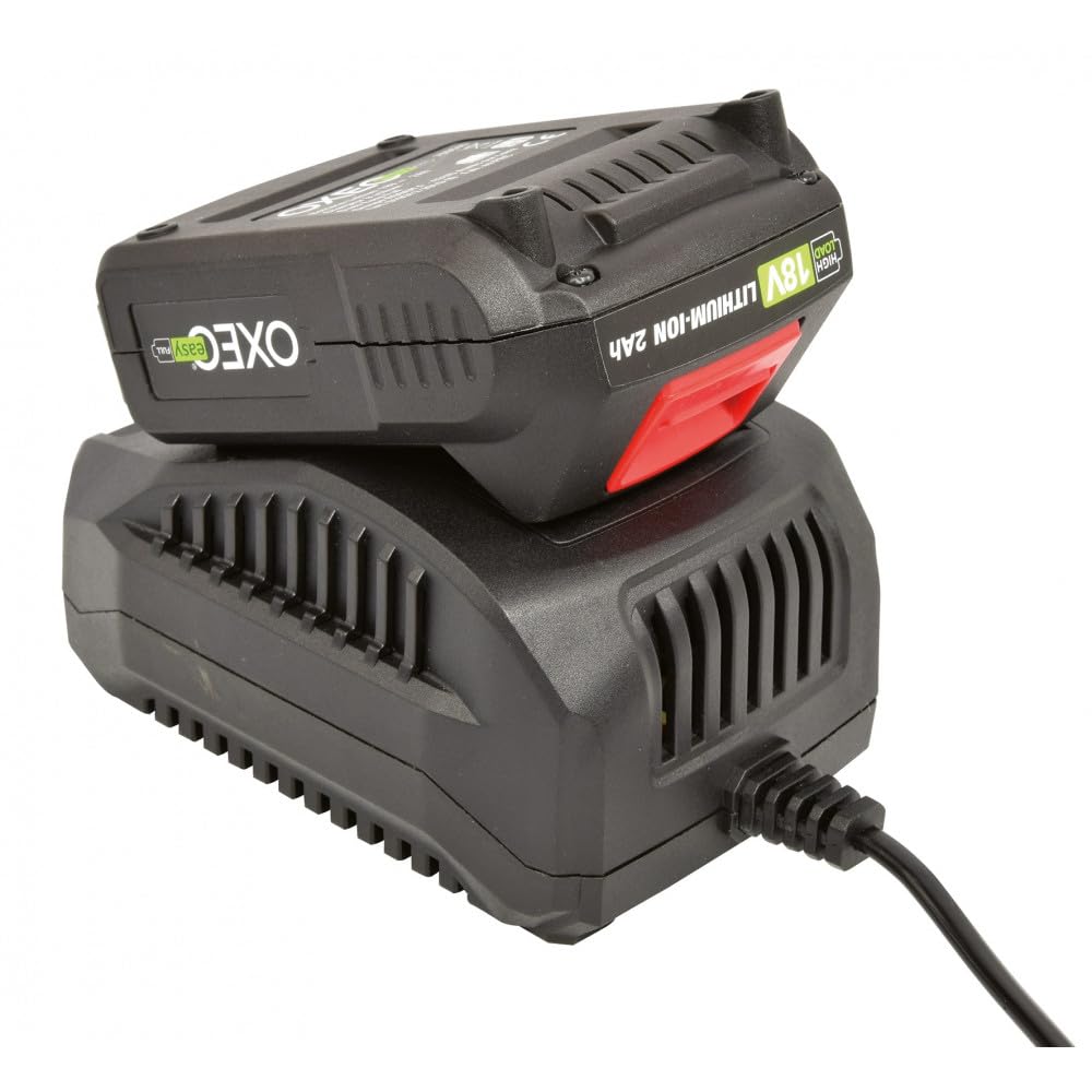 Batterie et Chargeur Rapide Batterie 18V Easy Full - 2.4A - Compatible avec Les Outils Jardinage Bricolage sans Fil Easy Full