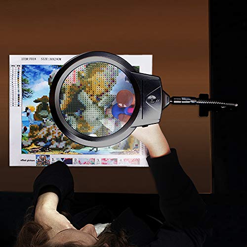 image for Kulannder 5D Diamond Painting Tools, LED Light with Magnifiers for Dia