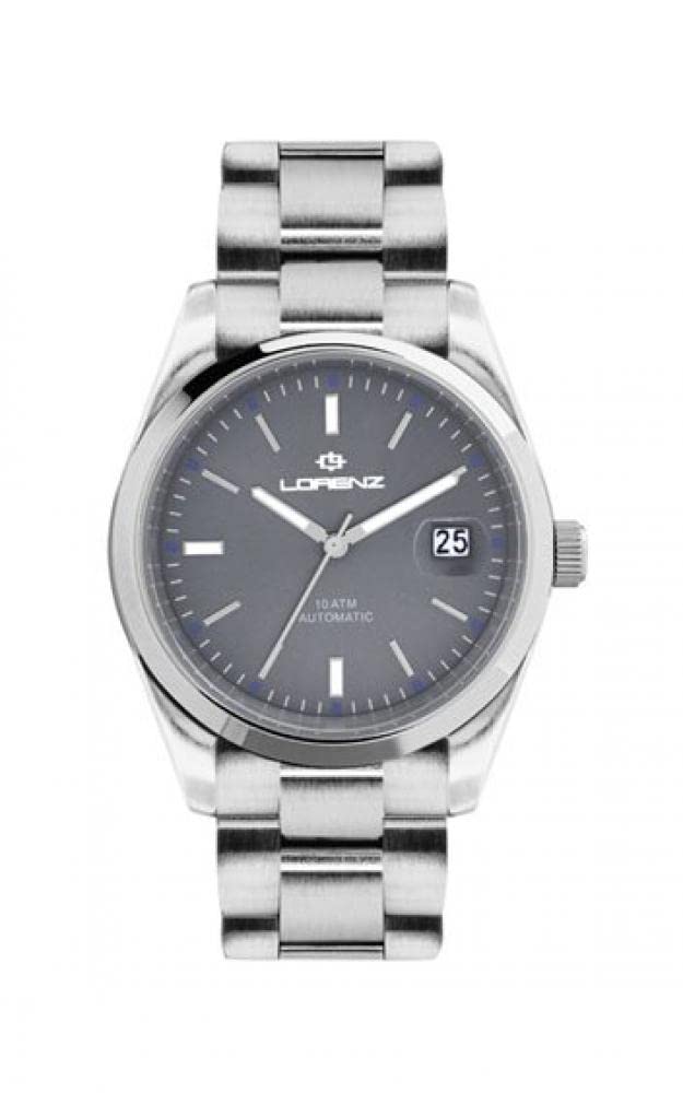 Lorenz Herren Armbanduhr in der Farbe Silber mit Edelstahlarmband, Gehäusedurchmesser: 39 mm, 030134DD