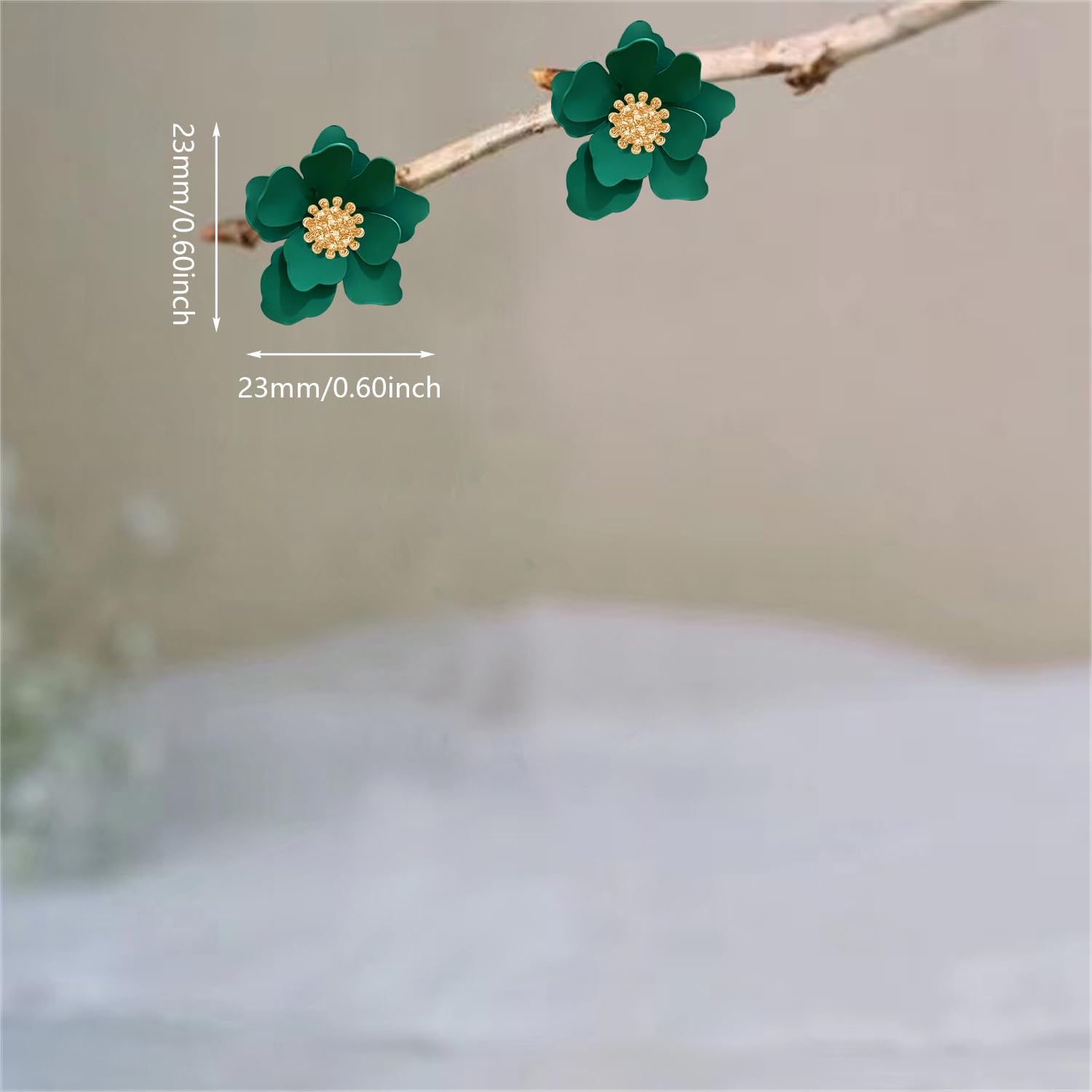 Bohemian Alloy Flower Matte Flower Floral Lightweight Dangle Drop Earrings Boho Daisy Shaped Earrings for Women - Image 5