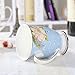 AWHOME Royal Fine Bone China Coffee Mug Assorted colors Tea Cup 11 oz (1, blue)