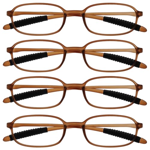 Image of 4 Packs Lightweight Reading Glasses for Women Men Blue Light Blocking Readers 1.0 1.5 2.0 2.5 3.0 4.0
