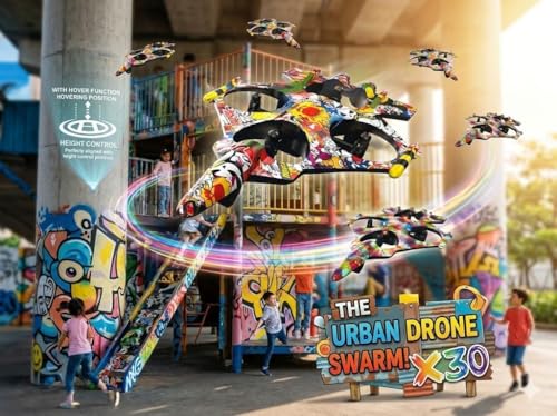 Image of RC Aeroplane 2.4GHz Remote Controlled Aeroplane L0712 Quadcopter Floating Fighter Plane RC Aeroplane RTF for Beginners, Children and Adults, APlane Toy with Coloured Lights USB Charging (VERTICAL)