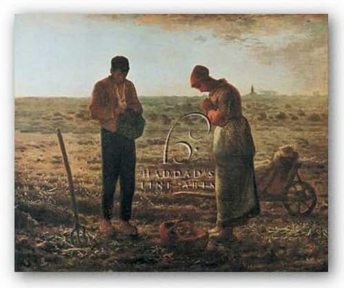 The Angelus, 1859 por Jean Francois Millet 24"x19.75" Art Print Poster