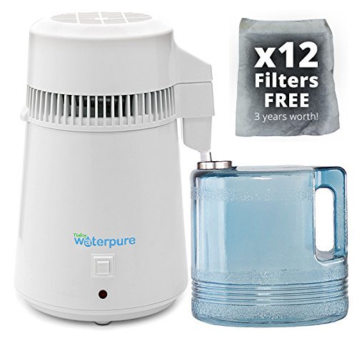 Destilador de agua + jarra de cristal de 4 litros, la mejor calidad