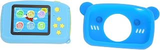 A câmera de bebê ABS estimula a imaginação e a criatividade. Câmera dupla frontal e traseira Câmera digital infantil Eco-friendly 3-10 anos de idade (Azul)