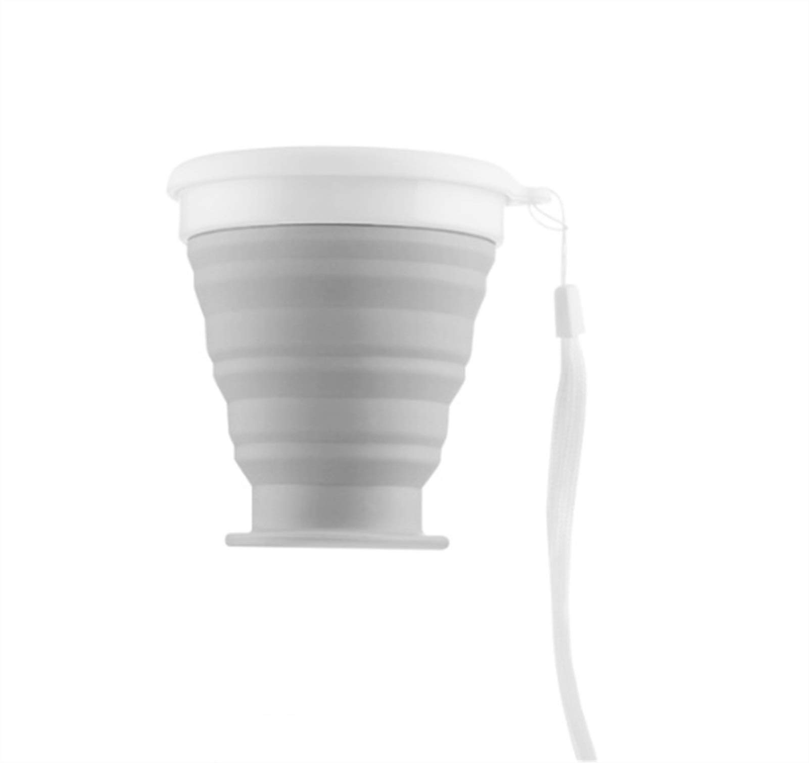 MRKU Gobelet Pliable en Silicone pour Voyage, extérieur, Portable, résistant aux Hautes températures, Mini gobelet pour Bain de Bouche, rétractable, Peut contenir de l'eau bouillante