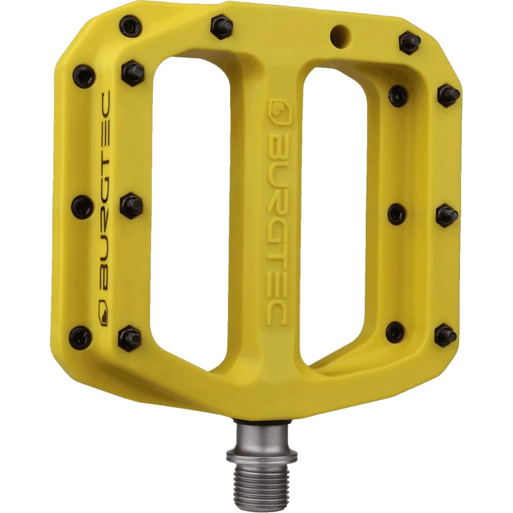 Burgtec MK4 Composite Pedals, Yellow, One Size