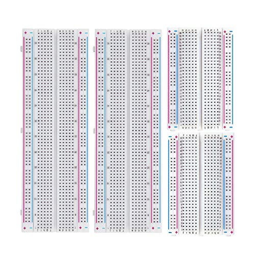 FTCBlock 4PCS Breadboards Kit Include 2PCS 830 Point 2PCS 400 Point Solderless Breadboards for Arduino Proto Shield Distribution Connecting Blocks