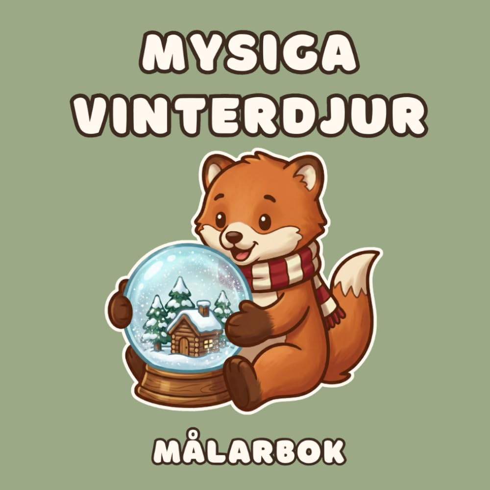 Mysiga Vinterdjur Målarbok: En Cozy Målarbok - Vinter med Svenska Skogsdjur: Bold & Easy för Vuxna, Barn & Nybörjare