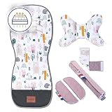 Bellochi Riduttore Passeggino Universale Materassino Passeggino Estivo - Copriseduta Passeggino Estivo Universale e Arioso con Cuscino Antishock - Cotone e Velluto (4rest)