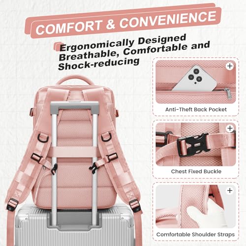 Image of Vacuum Travel Backpack with Pump for Women Men, Carry on Air Backpack for Flight Approved with Compression Bag, Personal Item Luggage Backpacks