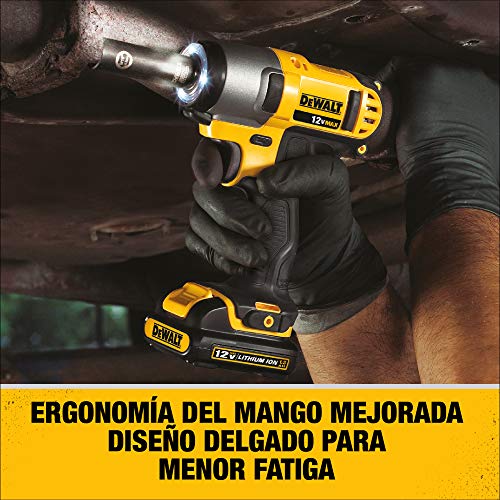 DEWALT 12V MAX Impact Wrench, Cordless, 3/8-Inch (DCF813S2)