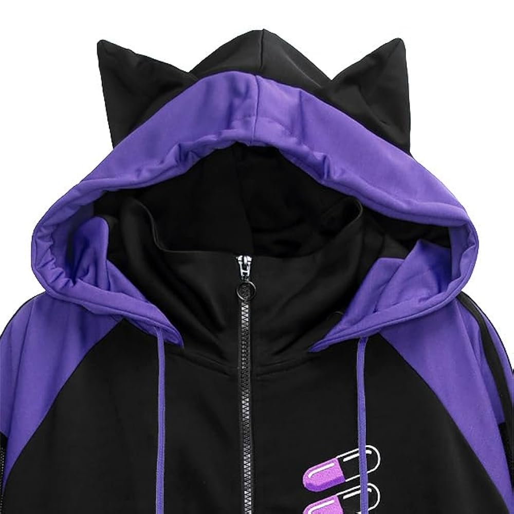リッスンフレーバー ジャージパーカー 猫耳 新品タグ付き LISTEN FLAVOR リッスンフレーバー 猫耳カプセル 袖メッシュ