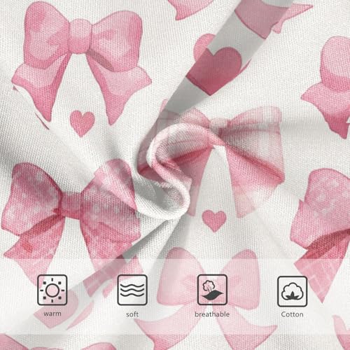 Wusikd Bows Girls' Underwear Cotton Hearts Girls Briefs Soft Toddler Underwear 2T3