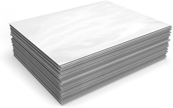 LUXPaper 8.5 x 11 Paper | Letter Size | Glossy White | 65lb. Text | 50 Qty
