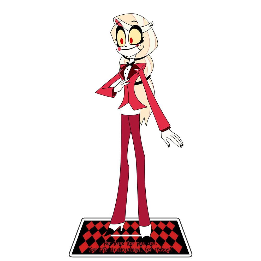 Zhongkaihua Hazbin Hotel Charlie Morningstar Lucifer Morningstar Acrylic Stand Figure 15CM Home Display Desktop Standing Plaque Ornament